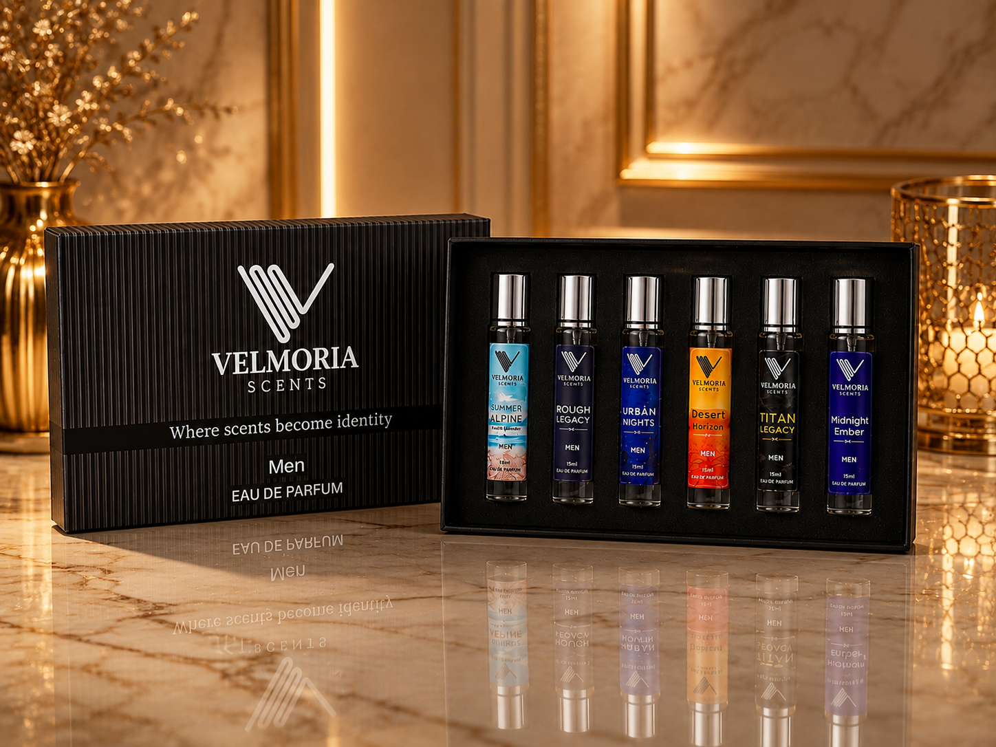 Men's Perfume Tester Kit by Velmoria Scents